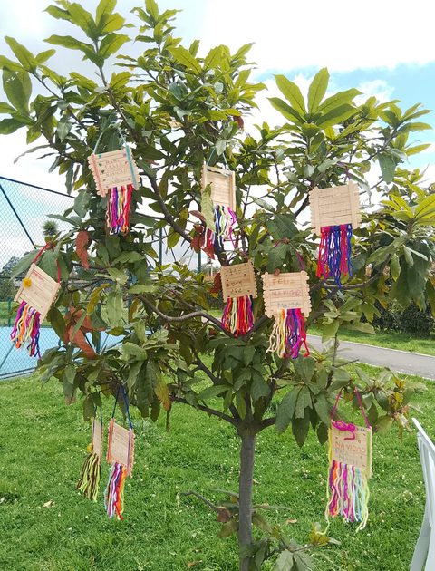 Artesanía terminada en los talleres de la fundación