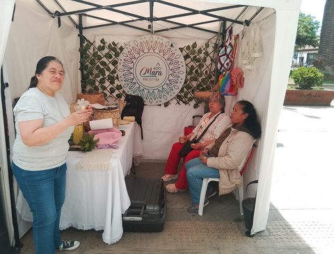Momento compartido en los talleres de la fundación